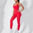 thumbnail image 7 of FAWUUDO Womens Butt Lifting Yoga Bodysuit Racerback Low Cut Back Seamless Tummy Control Shaper Workout Top No Chest Pads, 7 of 7
