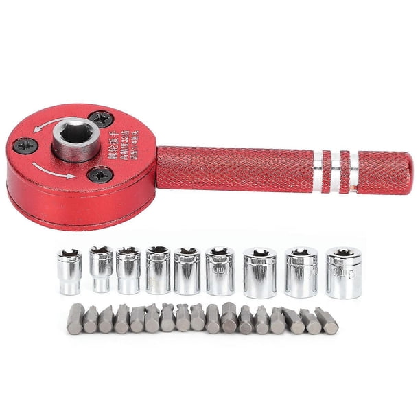 Ratchet Screwdriver Set Bit Socket Connector Combination Maintenance Disassembly Tool 21824