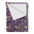thumbnail image 2 of Autumn Soft Flannel Fleece Throw Blanket, Various Abstract Leafage Pattern Botany Graceful Vintage Style Fall Deco Print, Cozy Plush for Indoor and Outdoor Use, 70" x 90", Multicolor, by Ambesonne, 2 of 5