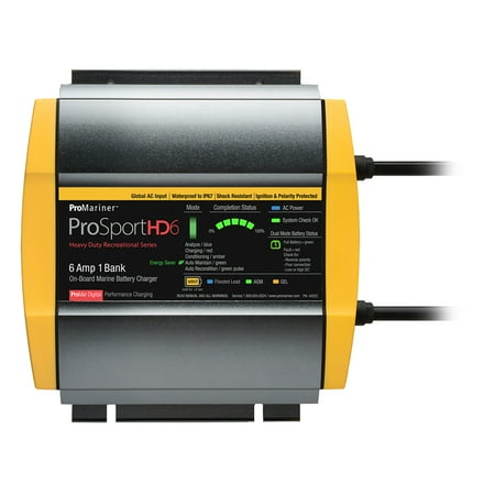 UPC: 0031669440234 | ProMariner ProSportHD 6 Global Gen 4 – 6 Amp – 1 Bank Battery Charger