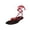 A-Red88, variant on Womens Sandals Polka Dot Fabric Thong Sandals Wrap Around Ankle Tie Up Square Toe Flat Casual Beach Stylish Footwear