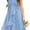 Sky blue, variant on Drtj Kids A-Line Halter Neck Chiffon Junior Bridesmaid Dresses Fancy Girl Dress Wedding Elegant Party Gown