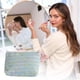 thumbnail image 4 of Organizadores de armario y almacenamiento, bolso de punto de lana, bolso de cosméticos con patrón de rayas de colores, bolso de cosméticos portátil, estuche de lápices estilo Ins, bolsa de maquillaje, 4 of 6