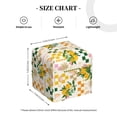 thumbnail image 4 of Tissue Hawaii Palms Box Cover Holder, Square by Xecao - Leather Decorative Organizer for Tabletop, Bathroom, Car, Office, 4 of 8