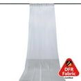 thumbnail image 6 of Efavormart White Sheer Premium Chiffon Curtain Panel Backdrop Drapery With Rod Pockets | 5ft x14ft, 6 of 9