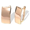 thumbnail image 3 of Aretes  Cuadradas Pendientes Mujer de Oro Galvanizado Elegantes De 18k Regalo Para Mujeres, 3 of 4