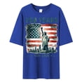 thumbnail image 5 of 250Th Anniversary Usa Commemorative T Shirt Anniversary Celebration Soft Casual Mens Graphic Tees Blue L, 5 of 5