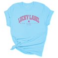 thumbnail image 3 of YDLCAFD T-Shirt pour Femmes Adapté à l'Impression Col Rond Manches Courtes Tee Tops Tunique Blouse, 3 of 5