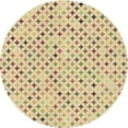 thumbnail image 1 of Ahgly Company Indoor Round Patterned Golden Blonde Gold Area Rugs, 3' Round, 1 of 6