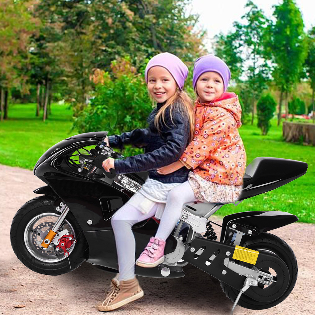 49cc Motorcycle Bike for Kids US Stock Mini Gas Power Pocket Bike Motorcycle 49cc 4-Stroke Engine Off Road Motorcycle Mini Pocket Bike for Kids and Teens 13 Years and Older