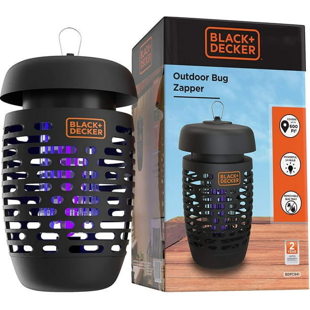 BLACK+DECKER Bug and Fly Zapper, Mosquito Attractant Killer and Fly
