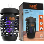 BLACK DECKER Bug and Fly Zapper, Mosquito Attractant Killer and Fly Trap Pest Control for All Insects, Including Flies, Gnats Indoor & Outdoor