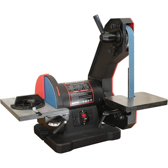 BUCKTOOL Combination 1" x 42" Belt Sander 8" Disc sander Bench Belt Disc Sander with 5.0A Brushless Motor, BD1801