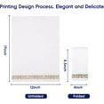 thumbnail image 2 of 100 Pack Gold White Disposable Paper Napkins, Soft Absorbent Guest Towels for Events & Daily Use, 2 of 8