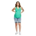 thumbnail image 2 of Paisley Sky Maternity Snap Henley Tank, 2 of 6