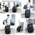 thumbnail image 3 of Mochila enrollable MITOWERMI Trolley Space-Galaxy para niños con bolsa de almuerzo, 3 of 6