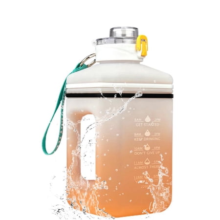 

Yungwalm Sports Water Bottle With Handle Large Water Bottle Sports & Outdoors Water Bottle Large Water Bottle Gallon Water Bottle Motivational Water Bottle 2.2L Gradient Color Big Water Bottle elegant