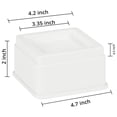 thumbnail image 2 of Bed Risers Utopia Bedding, 5 cm, 8 unidades, ajustables, color blanco, 2 of 9