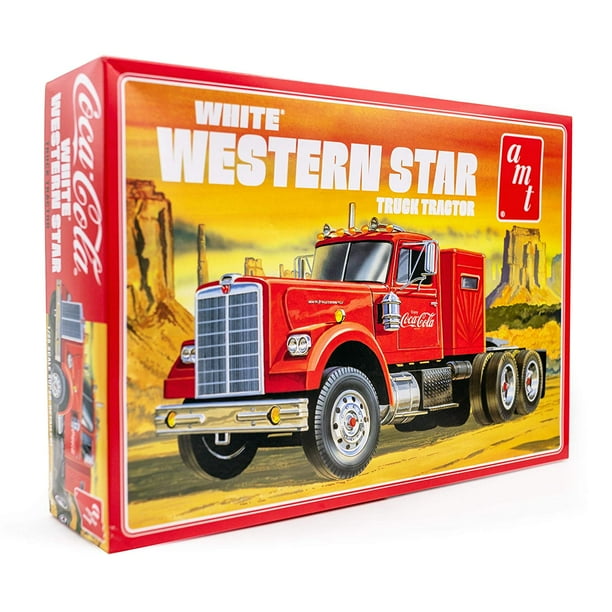 Amt White Western Star Coca Cola Semi Tractor 1 25 Scale Truck Model Kit Buildable Vintage Vehicle For Kids And S Com - Western Star Truck Bedding Sets Amt White Western Star Coca Cola Semi Tractor 1 25 Scale Truck Model Kit Buildable Vintage Vehicle For Kids And S Com - Western Star Truck Bedding Sets