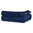 thumbnail image 1 of Rifz BMLNB909027 Couverture Polaire Collection BML&44; Bleu Marine - Queen Size - Pack de 2, 1 of 1