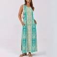 thumbnail image 6 of Dgankt Dresses for Women Summer Casual Sleeveless Print Maxi Dress with Pockets,Sizes S-2XL, 6 of 8
