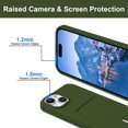 thumbnail image 4 of for iPhone 15 Plus Case with Card Holder Cover Microfiber Inner Lining [Holds 2 Cards] Slim Soft TPU Shockproof Protective Wallet Phone Case for iPhone 15 Plus (Light Green), 4 of 10