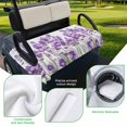 thumbnail image 5 of Golf Cart Seat Covers for 2 Seater,Purple Lavender Microfiber Cart Seat Towel Blanket,Farmhouse Pastoral Botanical Floral Absorbent Breathable Non Slip Bench Seats Protector for Golf Course 51"x31", 5 of 9