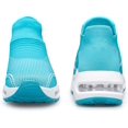 thumbnail image 2 of Womens Walking Shoes Slip on Sock Sneakers Lady Girls Nurse Mesh Air Cushion Platform Loafers Fashion Casual, 2 of 12