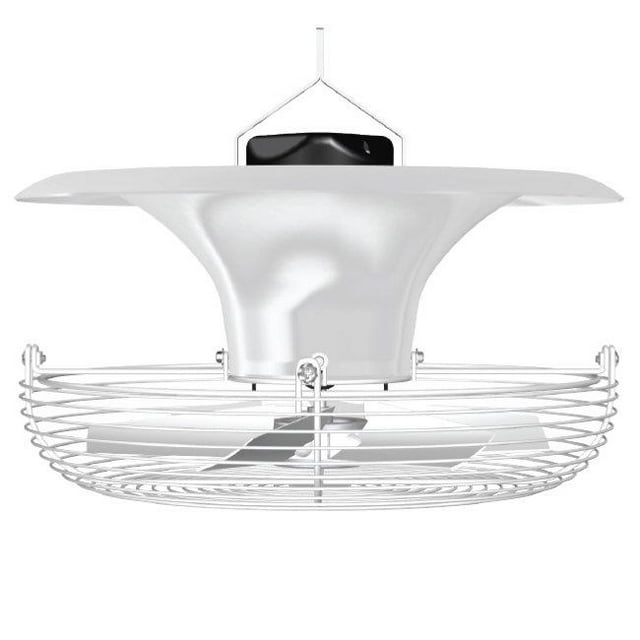 J & D JD360 18 in. 115-230V Destratification Fan, White