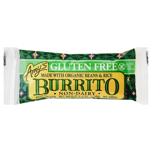 Amy's Frozen Bean & Rice Burrito, Gluten Free, 5.5Ounce