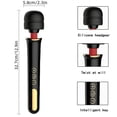 thumbnail image 5 of Cordless Powerful Handheld Electric Massager, Personal Massager for Women,Strong Personal Vibration Back Massage for Sports Recovery, Muscle Aches, Body Pain (Black), 5 of 8