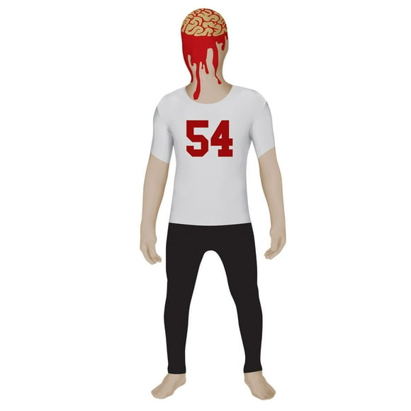Morphsuits Missing Scalp Boy pour Enfants - Costume de Déguisement d'Enfant - Taille Grand 4TM-4TM6 (120cm - 137cm)