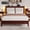 Reddish Brown, variant on Lifezone Queen Solid Wood Platform Bed Frame, White Diamond Tufted Upholstered Headboard with LED Light, Noise-Free, Brown