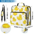 thumbnail image 2 of FORMRS Zipper Binder with Shoulder Strap 1.5-inch Ring 500 Sheet Capacity File Bag, Yellow Rubber Ducks, 2 of 5