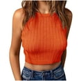 thumbnail image 1 of Birdeem Fashion Sexy Womens Halter Solid Color Pullover Sleeveless Top Short Ladies Vest, 1 of 6