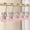 🔥Pink_Base#743, variant on Pants Hangers Clips with Soft Rubber Coating, Stainless Steel No Slip No Mark Closet Organizer Clips for Jeans, Skirts, Trousers and Clothes Storage (Set of 5)
