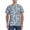 Blue Bathroom, variant on Purple Dragon Scales Print Men's Dry Fit Mesh Athletic Shirts Moisture Wicking Tennis T-Shirt Tops