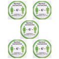 thumbnail image 2 of LAFGUR Distancing Floor Sticker, Floor Signs Sticker, 5PCS School Hospital For Market Public Place, 2 of 8