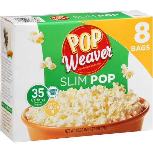 Pop Weaver Slim Pop Microwave Popcorn, 20.32 Oz., 8 Count - Walmart.com