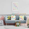 thumbnail image 3 of Colorful Classroom Throw Pillow Covers 18 x 18 Inch School Bus Pencils Pillowcases for Students Kids Room Classroom Reading Corner Decor Set of 4, 3 of 6