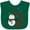 Green, variant on Inktastic Christmas Let It Snow Cute Snow Man with Snowflakes Boys or Girls Baby Bib
