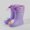 Purple, variant on Rain Boots for Girls Fun Patterns Toddler Rubber Boots with an Elastic Boot Collar Rain Shoes for Toddler Boys