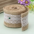 thumbnail image 2 of MesaSe 9Pack Burlap Ribbon Jute Hessian Linen White Lace Ribbon Roll Gift Wrap 5x100cm for Wedding Event Party Home Crafts Doc, 2 of 8