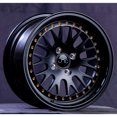 thumbnail image 2 of For 15x9 inch (1 Single Wheel Only) JNC Wheels - 15" JNC001 Matte Black w/ Gold Rivet Rim - 4x100/4x114.3 JNC Wheels-30427582988, 2 of 2