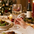 thumbnail image 6 of Christmas Long Stem Wine Glasses Christmas Art Ctue Glass Cups Holiday Painted Glassware Unique Christmas Gifts Table Decor, 6 of 6
