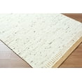 thumbnail image 3 of Hauteloom Andrey Boho Hand Woven Natural Fiber Wool Area Rug - Farmhouse Solid Color Carpet for Living Room, Bedroom, Dining Room - Beige, Light Brown - 10' x 14', 3 of 11