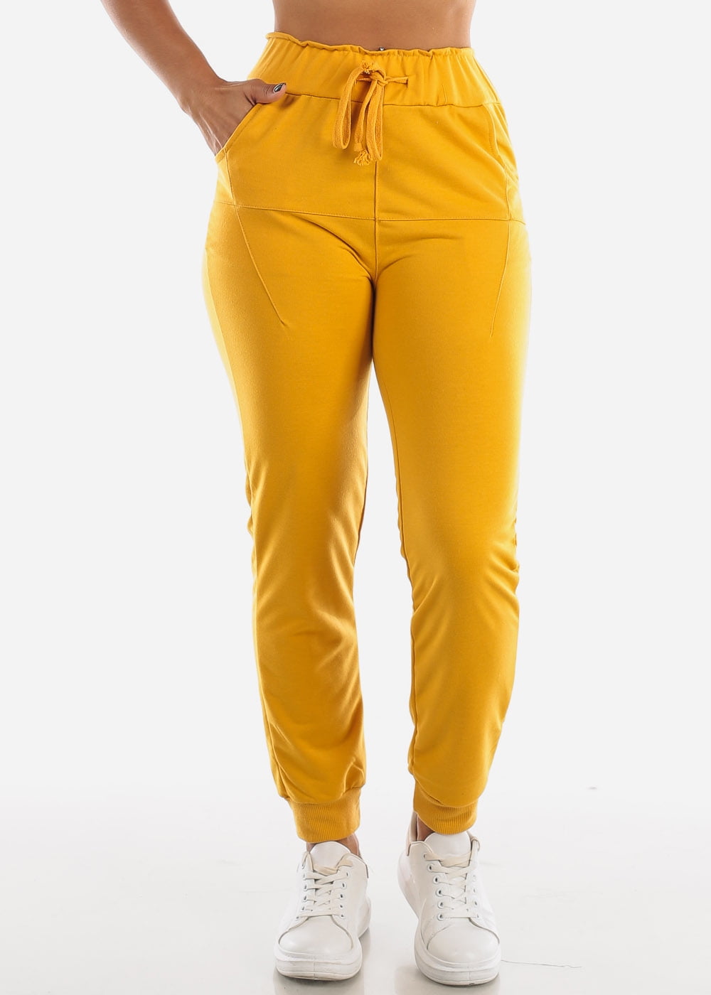 mustard joggers womens