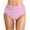Pink, variant on Bikini Bottoms Solid Color Swim Briefs Classic Cut with Comfortable Lining Quick Double Layered Swim Bottom Swimsuits for Women Purple L
