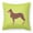 Green, variant on Carolines Treasures BB3729PW1818 Australian Kelpie Dog Checkerboard Blue Fabric Decorative Pillow