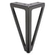 thumbnail image 2 of Advancent Patas triangulares para muebles, armario de TV impermeable de acero, de cama, pies de escritorio, accesorios de repuesto para el hogar Almacenamiento y organización del hogar Negro, 2 of 6